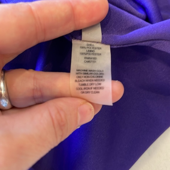 Ellen Tracy midi sleeveless summer dress, purple, size 4 - Picture 7 of 7